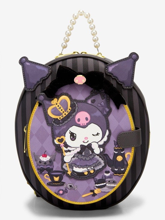 Loungefly Handbags - NWT Loungefly Sanrio Kuromi 20th anniversary Pearl-Handle backpack